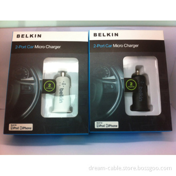 New Model Dual Port USB Belkin Car Charger 5V 2.1A